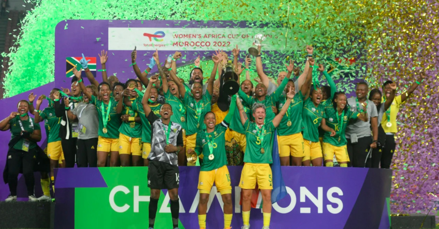 Football féminin : l'Afrique du Sud est championne du continent en battant le Maroc (2-1). © CAF Football féminin : l'Afrique du Sud est championne du continent en battant le Maroc (2-1). © CAF