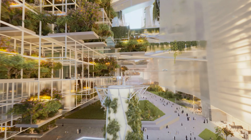 L'Arabie saoudite dévoile les plans de la ville du futur "The line" pour sa vision 2030. L'Arabie saoudite dévoile les plans de la ville du futur "The line" pour sa vision 2030.