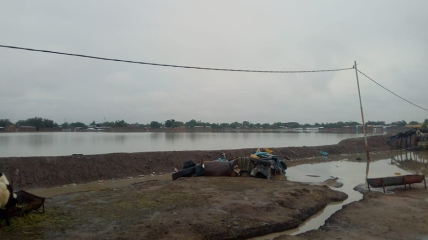 Des inondations à N'Djamena en août 2022. © Alwihda Info Des inondations à N'Djamena en août 2022. © Alwihda Info