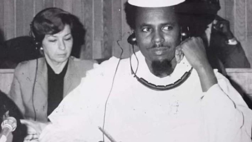 Tom Erdimi, lors d'une conférence de l'Unesco en 1992. © Derdimi/creative commons Tom Erdimi, lors d'une conférence de l'Unesco en 1992. © Derdimi/creative commons