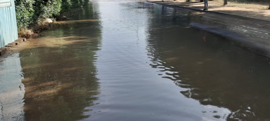 Des inondations au quartier Sabangali à N'Djamena, au Tchad. Illustration © Abakar Adoum N'gaye/Alwihda Info