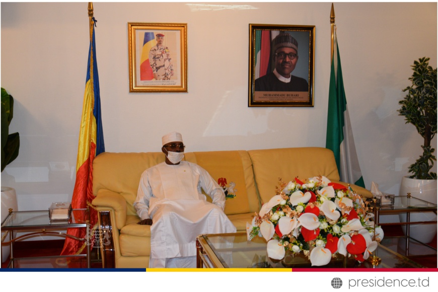 Sommet de la CLBT : le président Mahamat Idriss Deby à Abuja. © DGCOM/PR Sommet de la CLBT : le président Mahamat Idriss Deby à Abuja. © DGCOM/PR