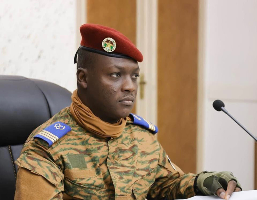 Le capitaine Ibrahim Traoré, président de la transition du Burkina Faso. © PR/Faso