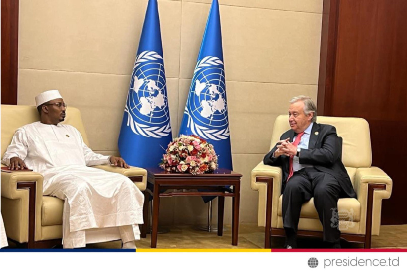 Mahamat Deby et Antonio Guterres font le point sur la transition au Tchad Mahamat Deby et Antonio Guterres font le point sur la transition au Tchad