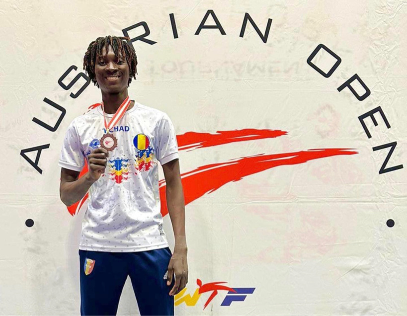 Taekwondo : Bétel Casimir remporte la médaille de bronze pour le Tchad à l'Open G1 en Autriche Taekwondo : Bétel Casimir remporte la médaille de bronze pour le Tchad à l'Open G1 en Autriche