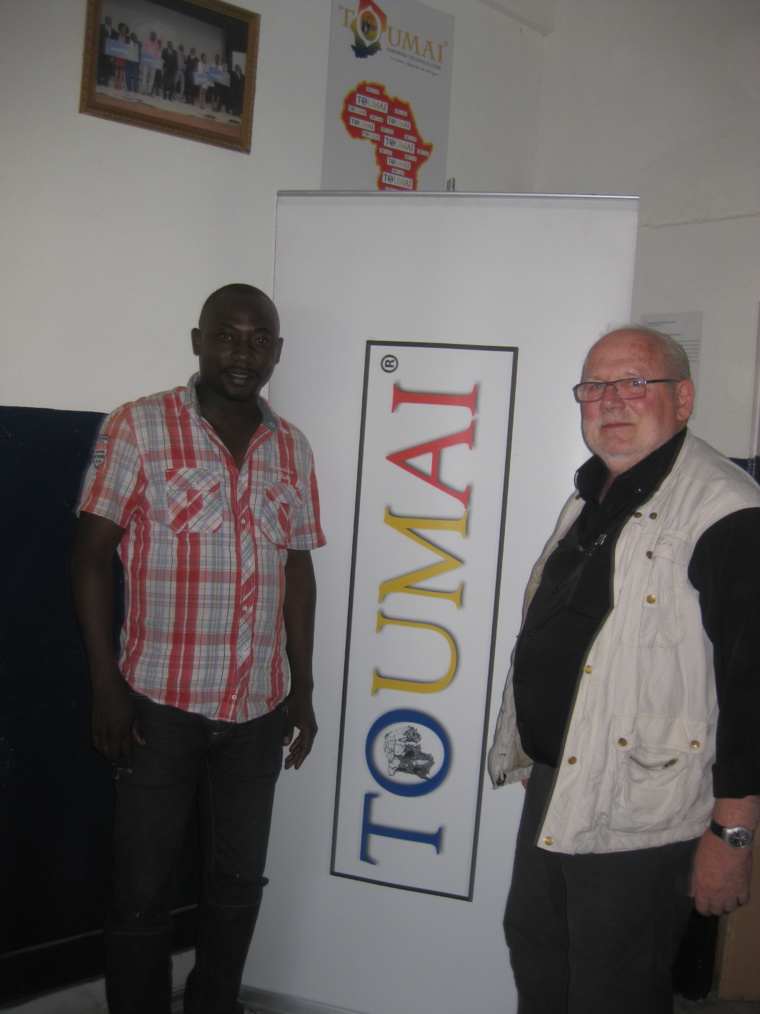 Le PDG de Toumaï Hanana Technologies et Michel Brunet, célèbre paléoanthropologue qui a découvert le plus ancien Hominidé "Toumaï".