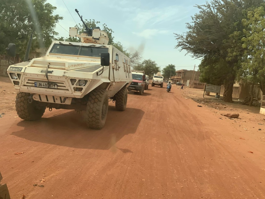 Un convoi de blindés de la MINUSMA. Illustration © MINUSMA
