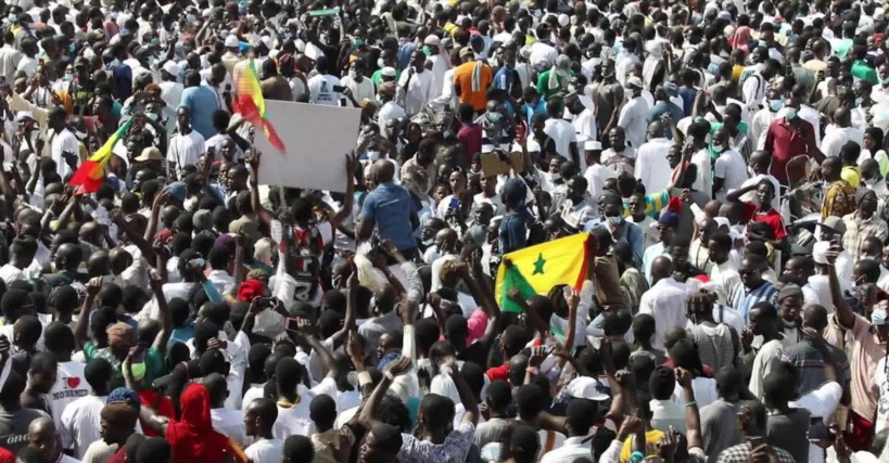 Des manifestations au Sénégal. © TV5Monde Des manifestations au Sénégal. © TV5Monde