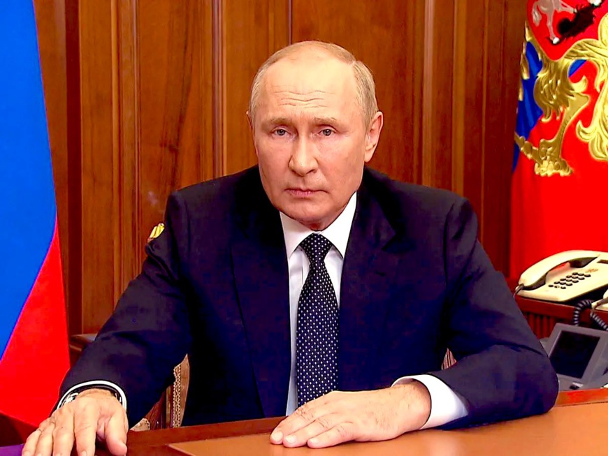 Rébellion de Wagner en Russie : Poutine dénonce un "coup de poignard dans le dos". © DR Rébellion de Wagner en Russie : Poutine dénonce un "coup de poignard dans le dos". © DR