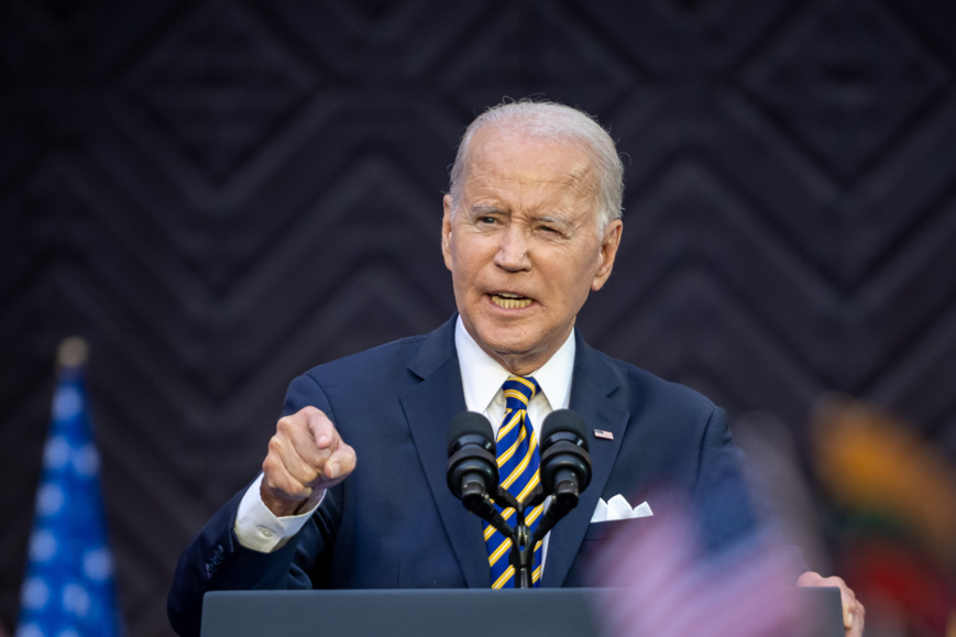 Le président américain Joe Biden. © WH