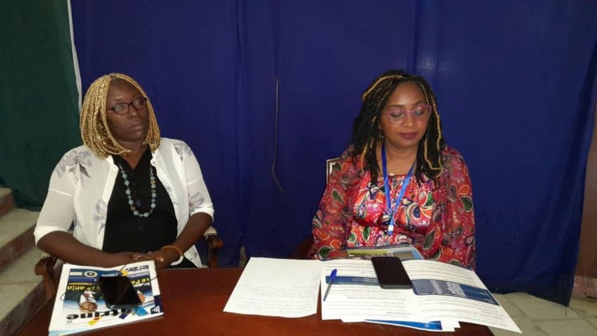 Mme Ngono Manga du Port Synthèse (à gauche) et Mme Mayo Michèle du PAD (à droite). Mme Ngono Manga du Port Synthèse (à gauche) et Mme Mayo Michèle du PAD (à droite).