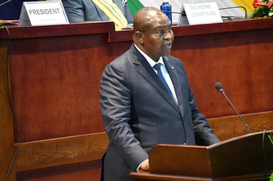 Parlement de la Cemac : visite du président Faustin Archange Touadera à Malabo Parlement de la Cemac : visite du président Faustin Archange Touadera à Malabo