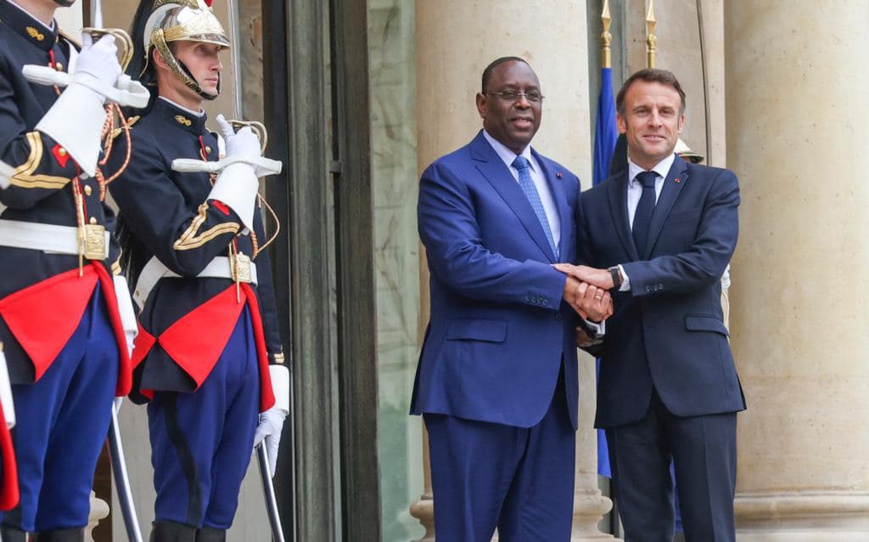 Le président sénégalais Macky Sall reçu à l'Élysée Le président sénégalais Macky Sall reçu à l'Élysée