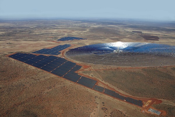 Rendering of Redstone CSP in South Africa /PRNEWSWIRE
