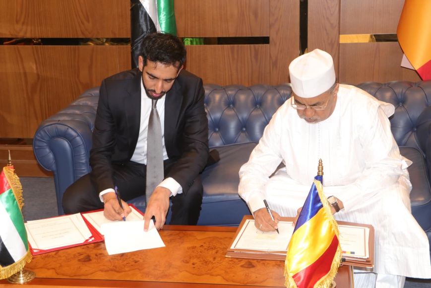 Tchad-Émirats Arabes Unis : signature d’un protocole d’accord entre les deux pays Tchad-Émirats Arabes Unis : signature d’un protocole d’accord entre les deux pays