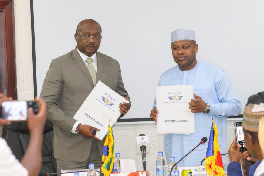 Tchad-Gabon : signature d'un accord en aviation civile entre les deux pays