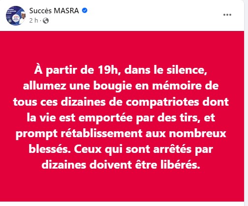 Tchad : Masra demande aux Tchadiens de rendre hommage à « ces dizaines de compatriotes dont la vie est emportée par des tirs »