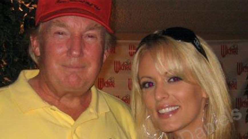 Trump et Stormy Daniels, photographiés ensemble. Photo: news.sky.com