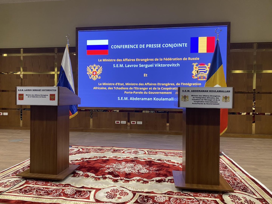 Tchad : le chef de la diplomatie russe est arrivé à N'Djamena