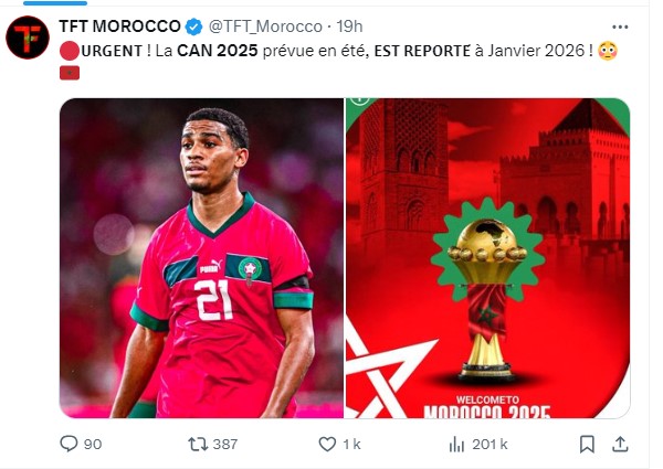 CAN 2025 : La CAF dément formellement les informations publiées sur le report de la compétition