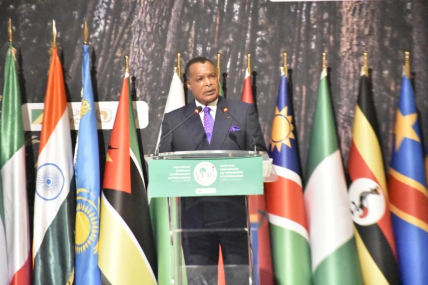 Denis Sassou N'Guesso à l'ouverture du segment présidentiel CIAR1 Denis Sassou N'Guesso à l'ouverture du segment présidentiel CIAR1