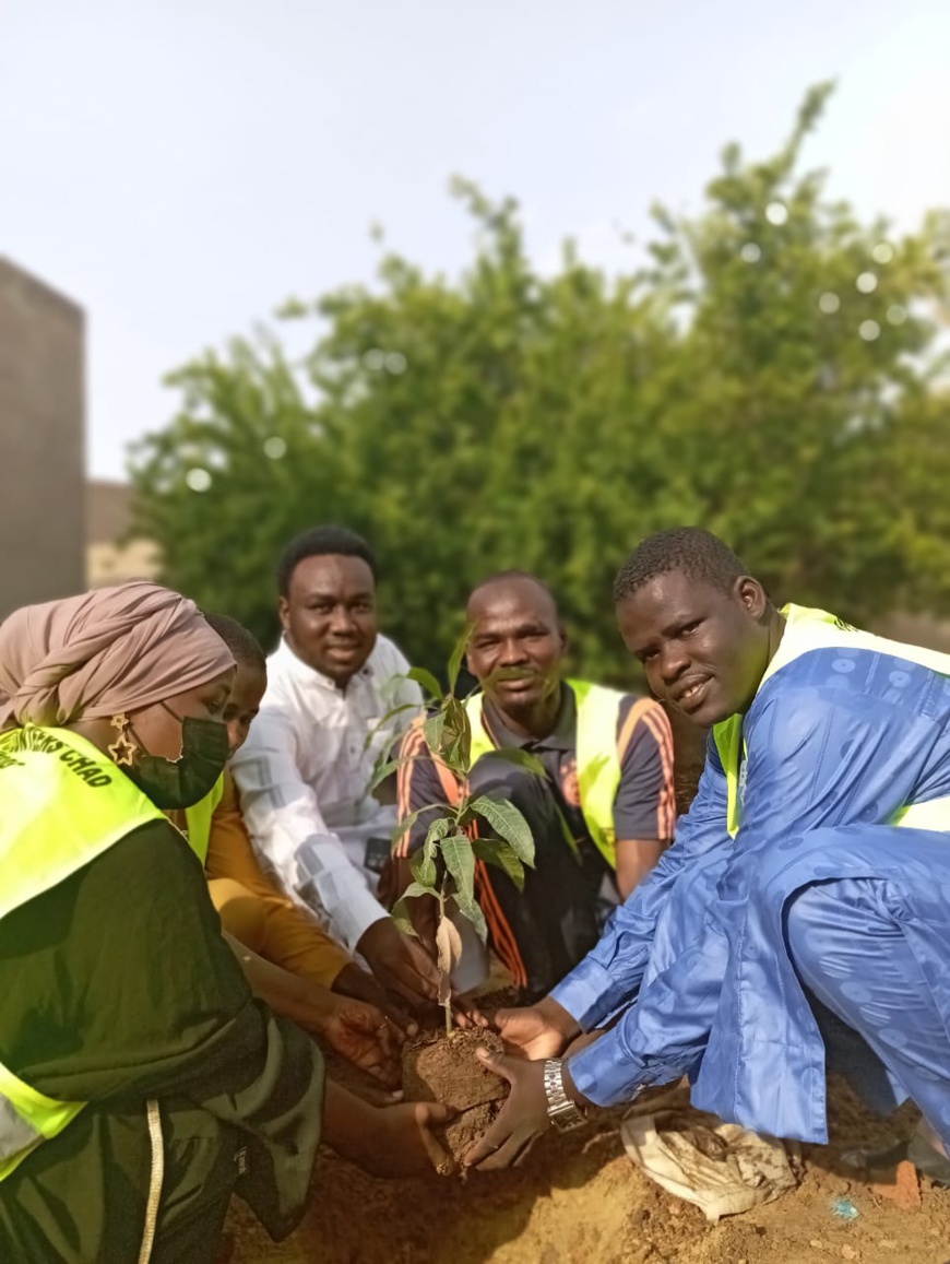 Tchad : Youth Volounteers Chad Act 4SDG plante des arbres lutter contre la désertification