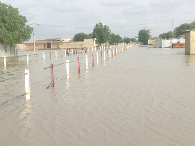 Tchad : Le quartier Zafaye dans le 8ème arrondissement de N'Djamena submergé Tchad : Le quartier Zafaye dans le 8ème arrondissement de N'Djamena submergé
