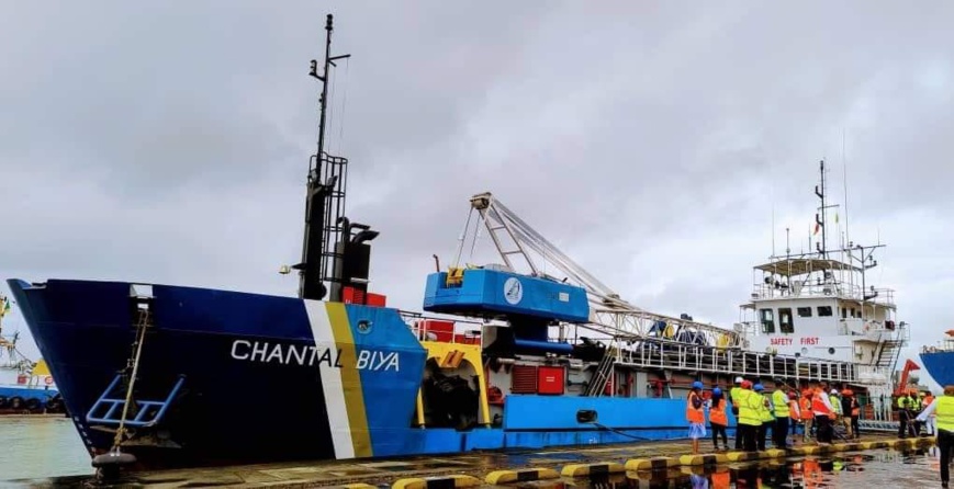 Cameroun - Port de Douala : Accostage de la Drague "Chantal Biya" Cameroun - Port de Douala : Accostage de la Drague "Chantal Biya"