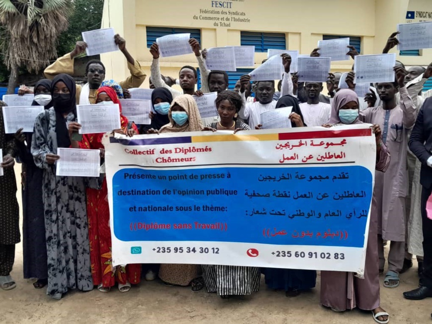 Tchad : Les diplômés sans emploi dénoncent la lenteur du gouvernement