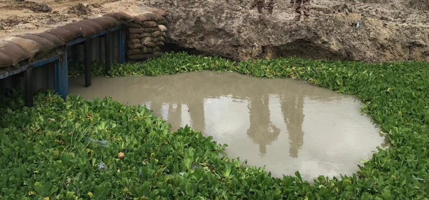 Des eaux stagnantes le 31 août 2024 à N'Djamena. © M.M/Alwihda Info Des eaux stagnantes le 31 août 2024 à N'Djamena. © M.M/Alwihda Info