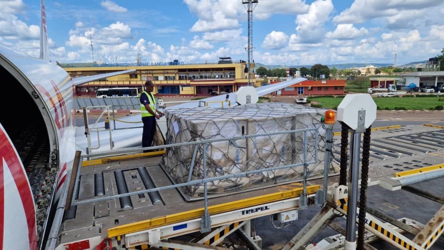 Elections en RCA : Arrivée de matériel électoral à Bangui Elections en RCA : Arrivée de matériel électoral à Bangui