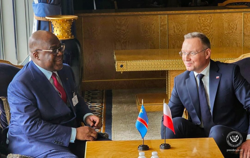 RDC-Pologne : entretien entre les présidents Félix Tshisekedi et Andrzej Duda RDC-Pologne : entretien entre les présidents Félix Tshisekedi et Andrzej Duda
