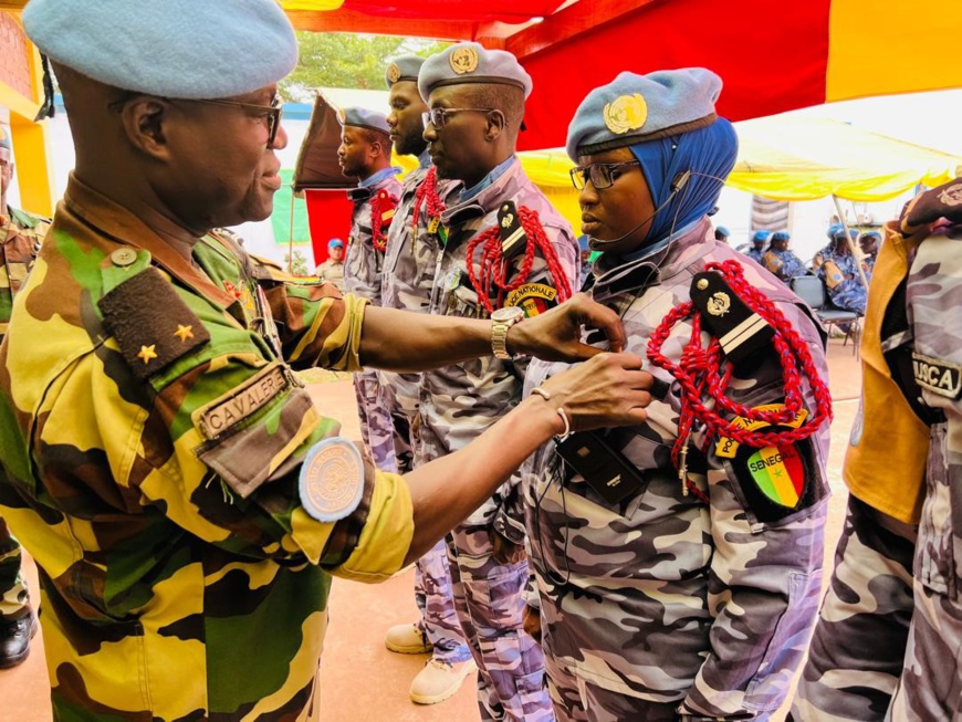 ONU : Les Casques bleus sénégalais honorés pour leur engagement en RCA ONU : Les Casques bleus sénégalais honorés pour leur engagement en RCA