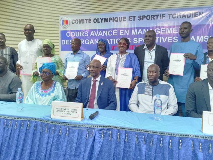 Tchad : la 8ème édition de formation en management des organisations sportives reçoit ses attestations Tchad : la 8ème édition de formation en management des organisations sportives reçoit ses attestations