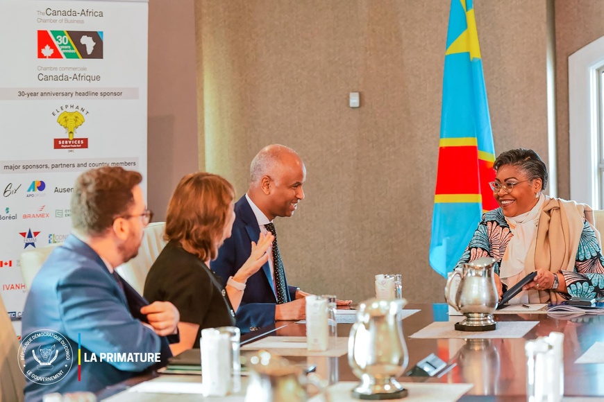 RDC : la Première ministre échange avec le ministre canadien du Développement international RDC : la Première ministre échange avec le ministre canadien du Développement international