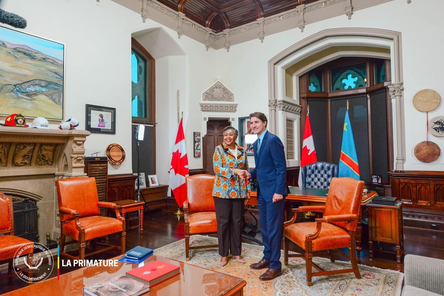 RDC-CANADA : tête-à-tête entre la Première ministre Judith Suminwa Tuluka et son homologue canadien RDC-CANADA : tête-à-tête entre la Première ministre Judith Suminwa Tuluka et son homologue canadien