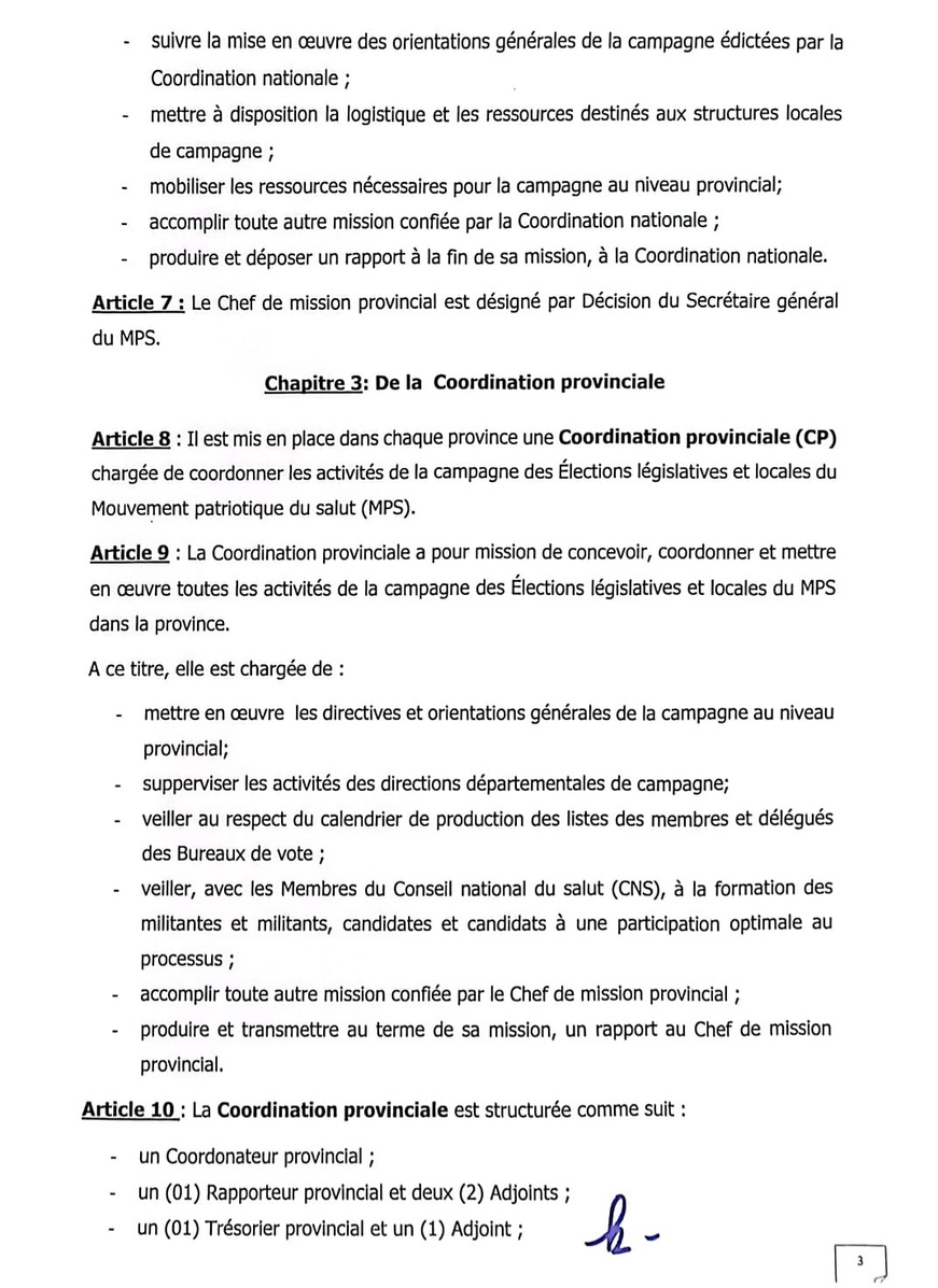 Tchad - MPS : Création d'une Coordination Nationale pour les Élections Législatives et Locales Tchad - MPS : Création d'une Coordination Nationale pour les Élections Législatives et Locales