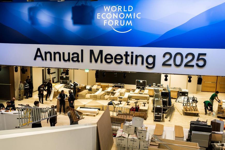 La salle des réunions. Photo : Forum économique mondial La salle des réunions. Photo : Forum économique mondial