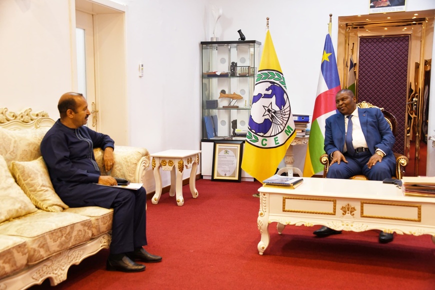 RCA : Rencontre entre le Président Faustin Archange Touadera et le Représentant Spécial Adjoint des Nations Unies RCA : Rencontre entre le Président Faustin Archange Touadera et le Représentant Spécial Adjoint des Nations Unies