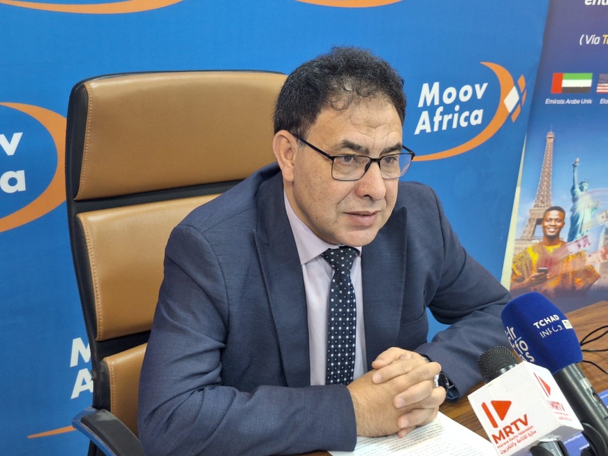 Le Directeur Général de Moov Africa Tchad, M. Mohammed Dkhissi. Le Directeur Général de Moov Africa Tchad, M. Mohammed Dkhissi.