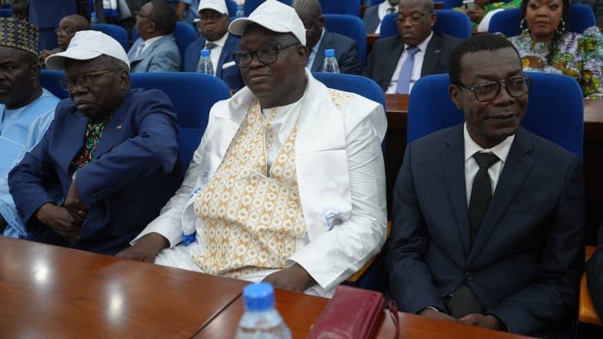 RCA : le président de la République face à la presse nationale au Palais de la Renaissance