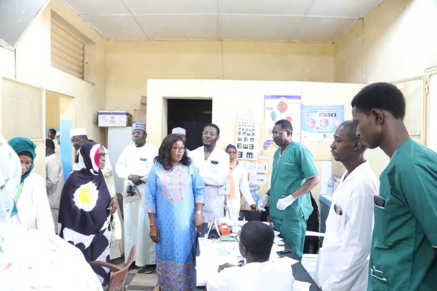 Tchad : La secrétaire d’État à la santé visite les hôpitaux de l’Union et Kasser Tchad : La secrétaire d’État à la santé visite les hôpitaux de l’Union et Kasser