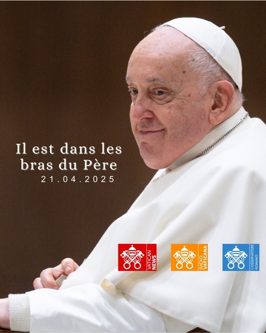 Urgent - Nécrologie : Décès du Pape François