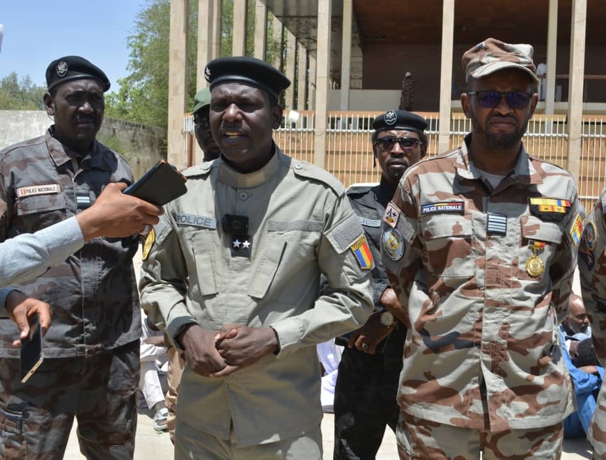 Le Contrôleur général de la Police nationale, également porte-parole de l’institution, Paul Manga. © Malick Mahamat/Alwihda Info