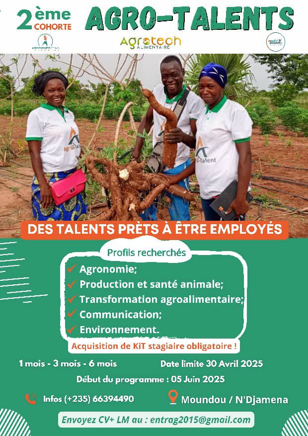 Agro Talents 2025 : Un tremplin pour les jeunes passionnés d'agriculture au Tchad