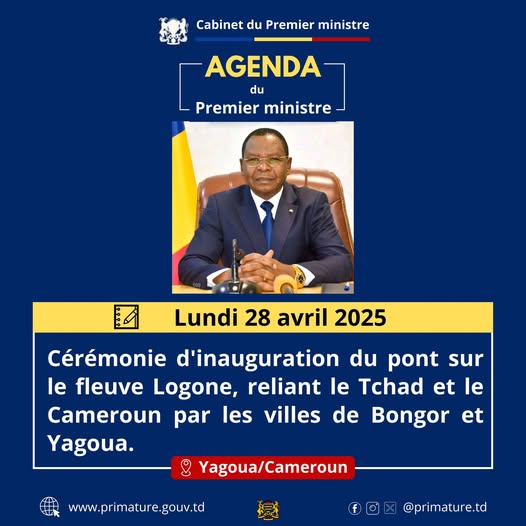 Tchad/Cameroun : Le Premier Ministre Tchadien présidera ce lundi l'inauguration du pont Bongor-Yagoua aux côtés de son homologue camerounais