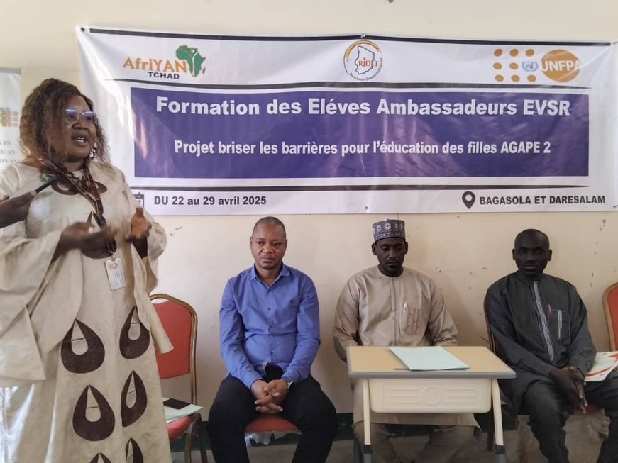 Tchad : AfriYAN Forme des ambassadeurs pour l'éducation à la vie et à la santé reproductive à Bagasola Tchad : AfriYAN Forme des ambassadeurs pour l'éducation à la vie et à la santé reproductive à Bagasola