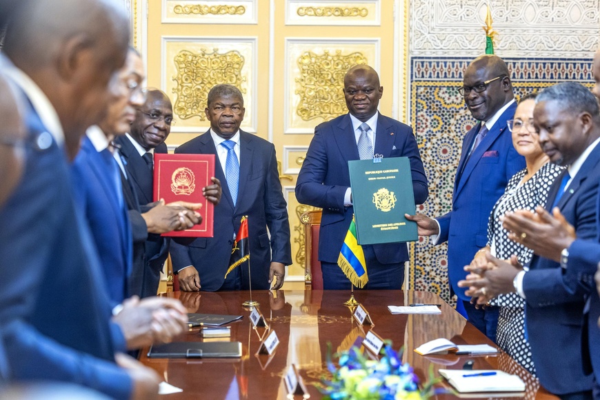 Gabon-Angola : rencontre entre les présidents Oligui Nguema et João Lourenço à Libreville