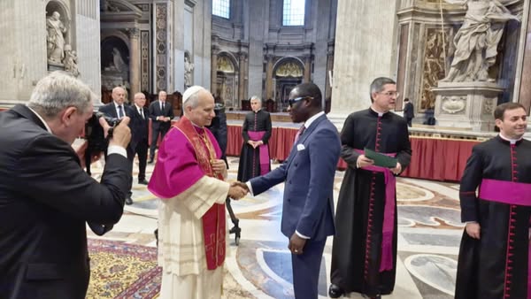 Vatican City : Le Tchad assiste à la messe d'inauguration du Pontificat du Pape Léon XIV