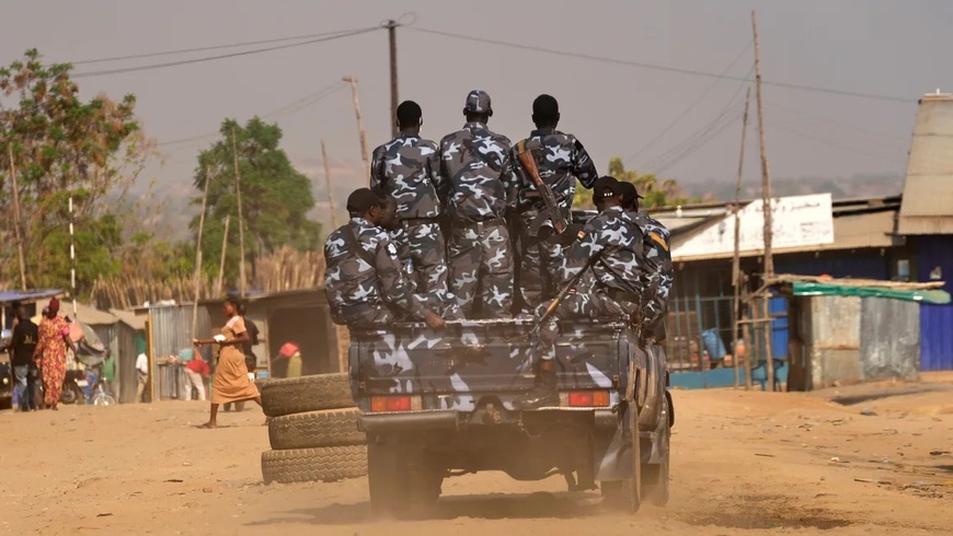 Des soldats sud-soudanais patrouillent dans les rues de Juba, au Soudan du Sud, le 13 février 2025. Photo : Brian Inganga/AP/Archives Des soldats sud-soudanais patrouillent dans les rues de Juba, au Soudan du Sud, le 13 février 2025. Photo : Brian Inganga/AP/Archives